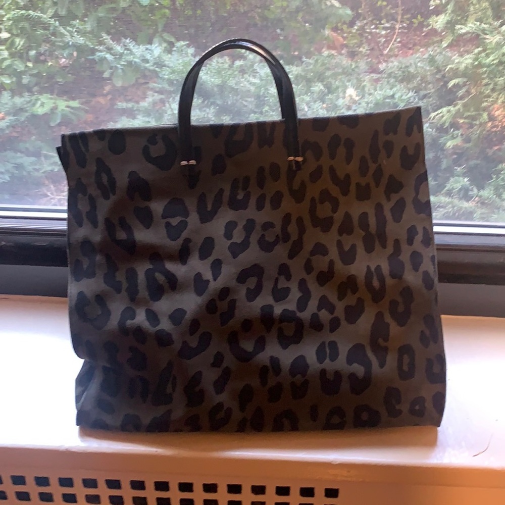 Clare V. Army Leopard Tote